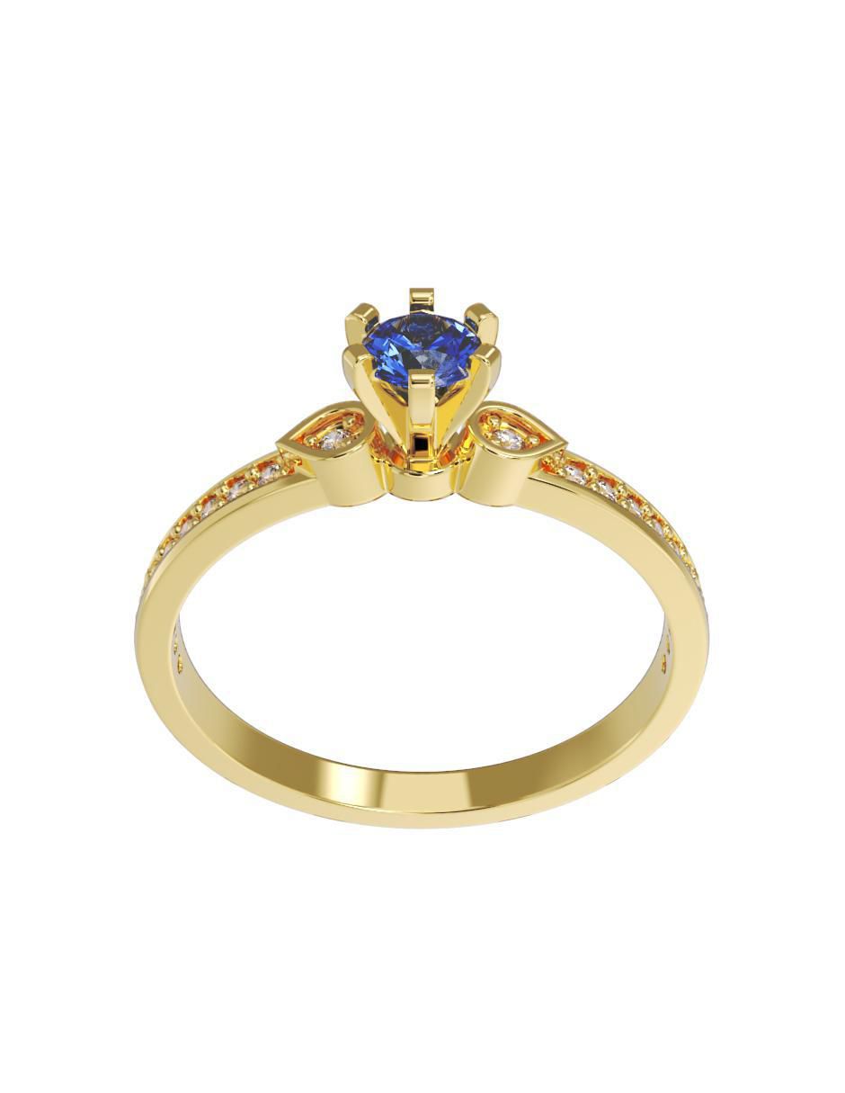 Anillo de compromiso 14 k 3