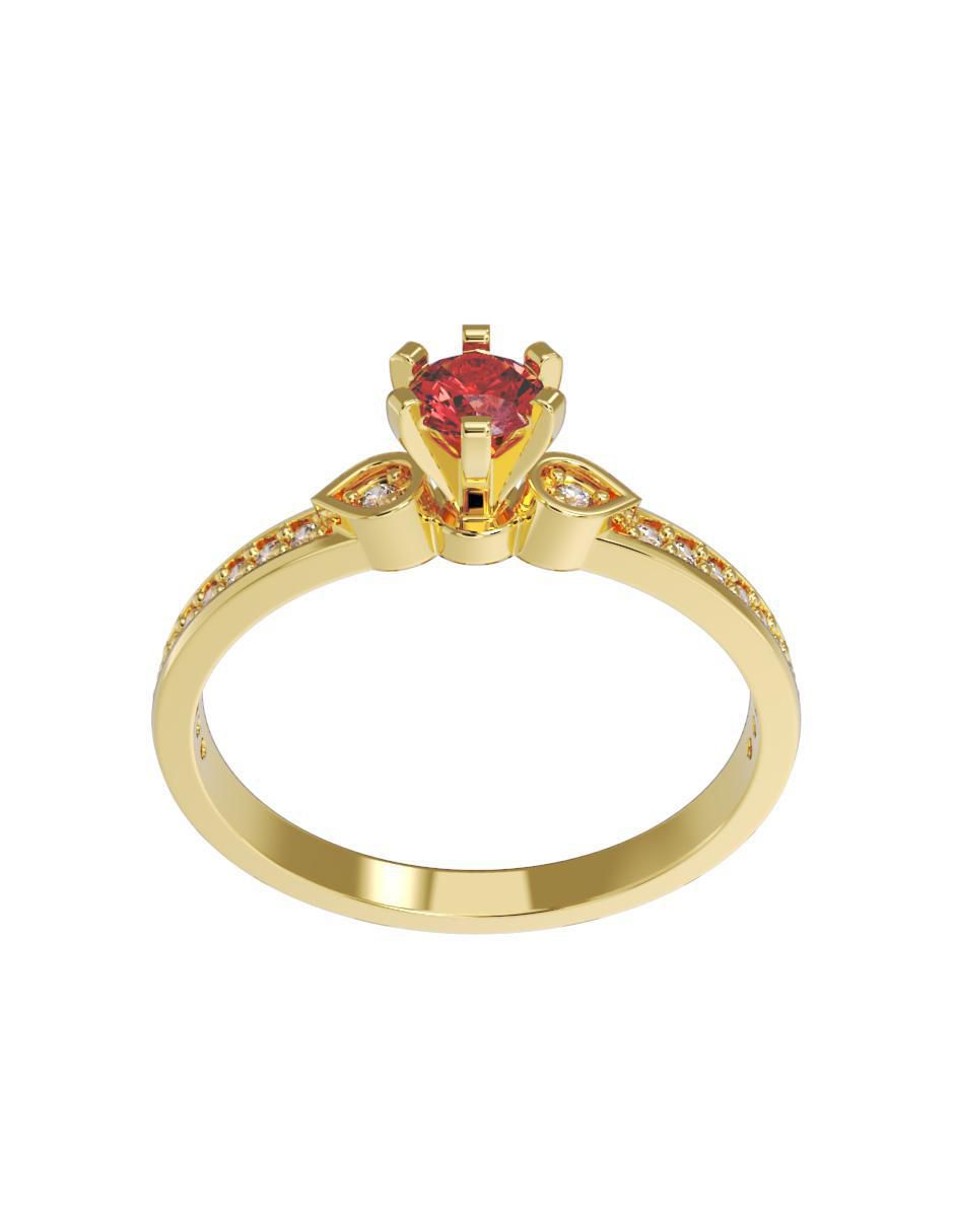 Anillo de compromiso 14 k 4