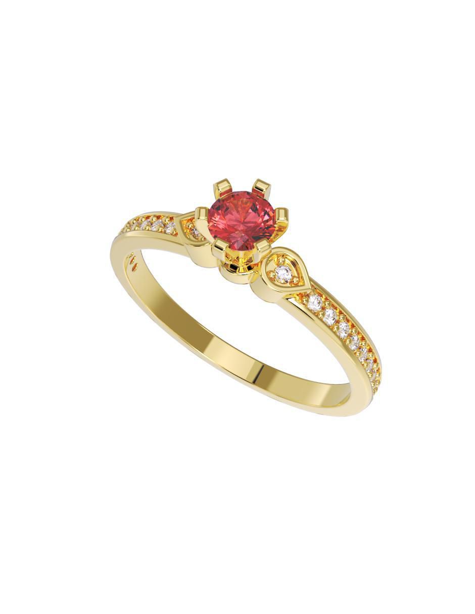 Anillo de compromiso 14 k 2