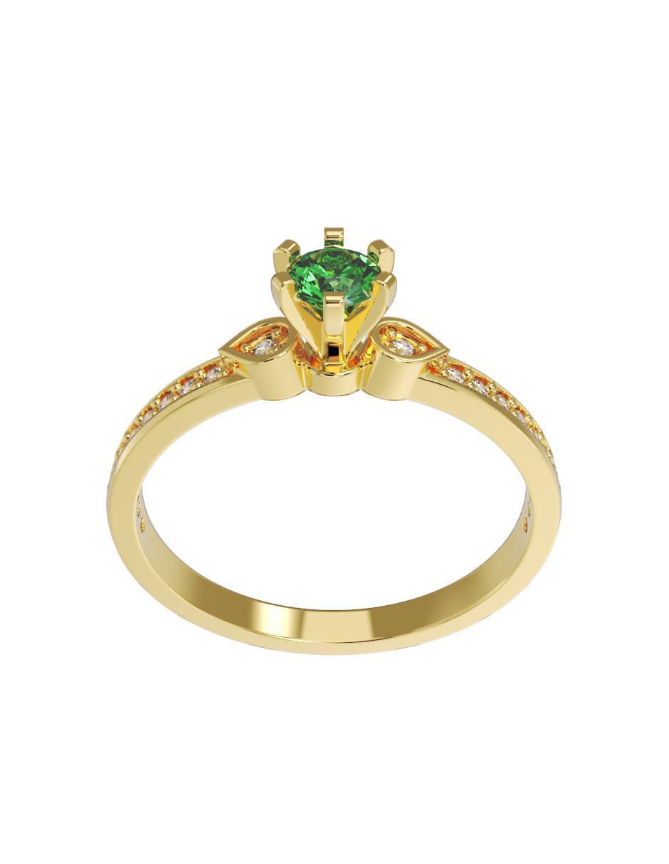 Anillo de compromiso 14 k 3