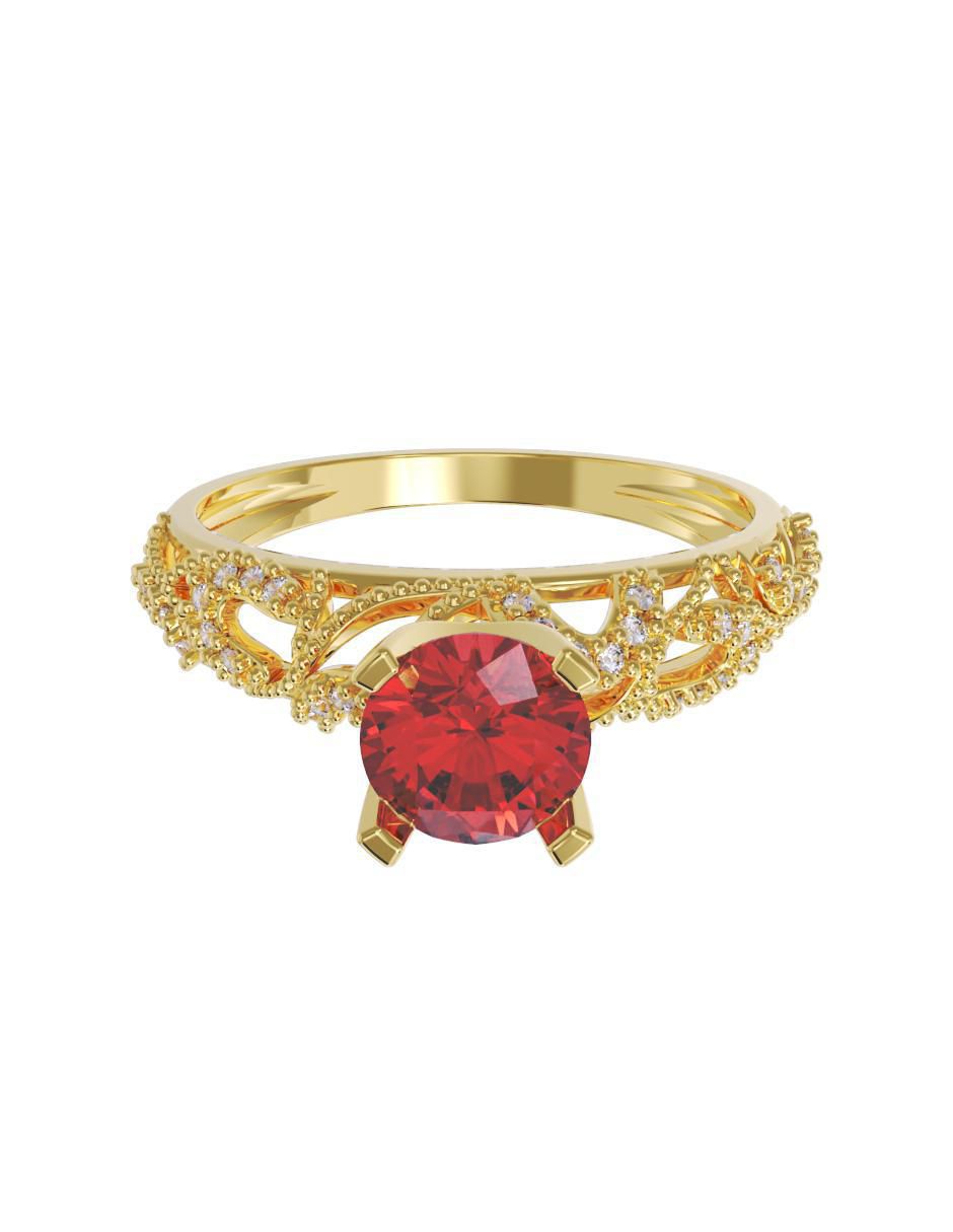 Anillo de compromiso 14 k Anillo de compromiso 14 k