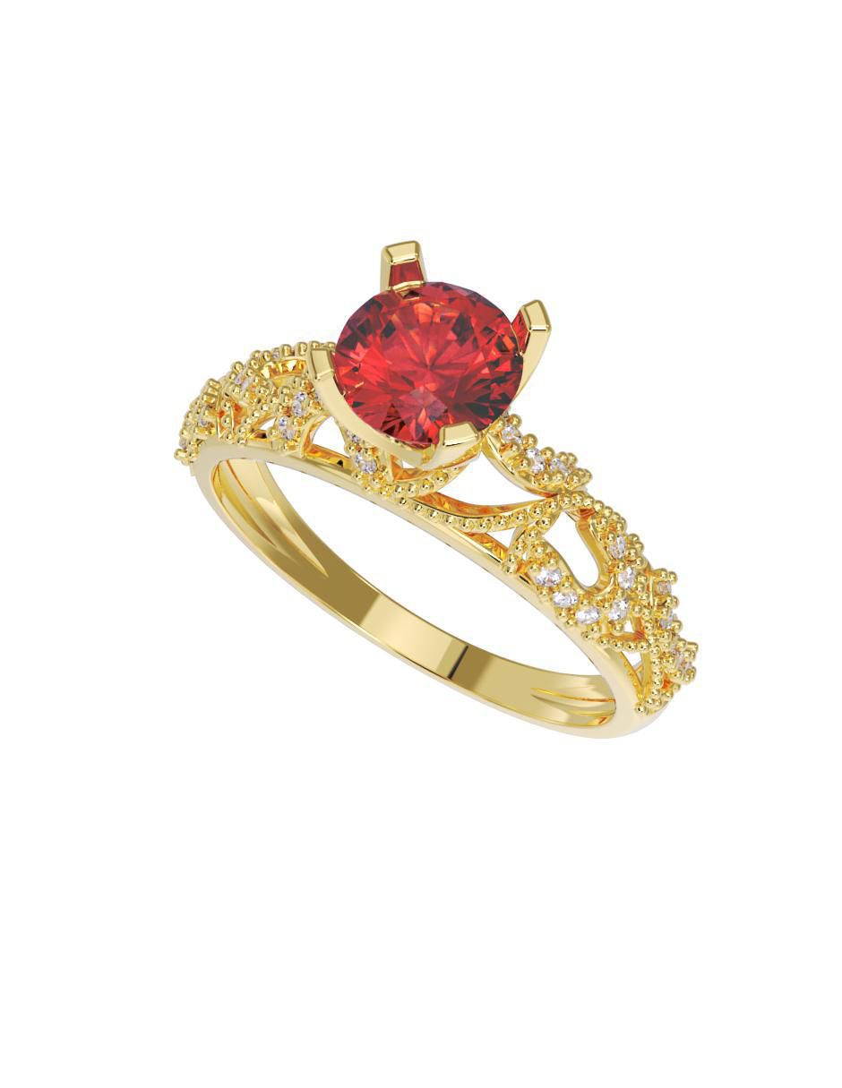Anillo de compromiso 14 k 2