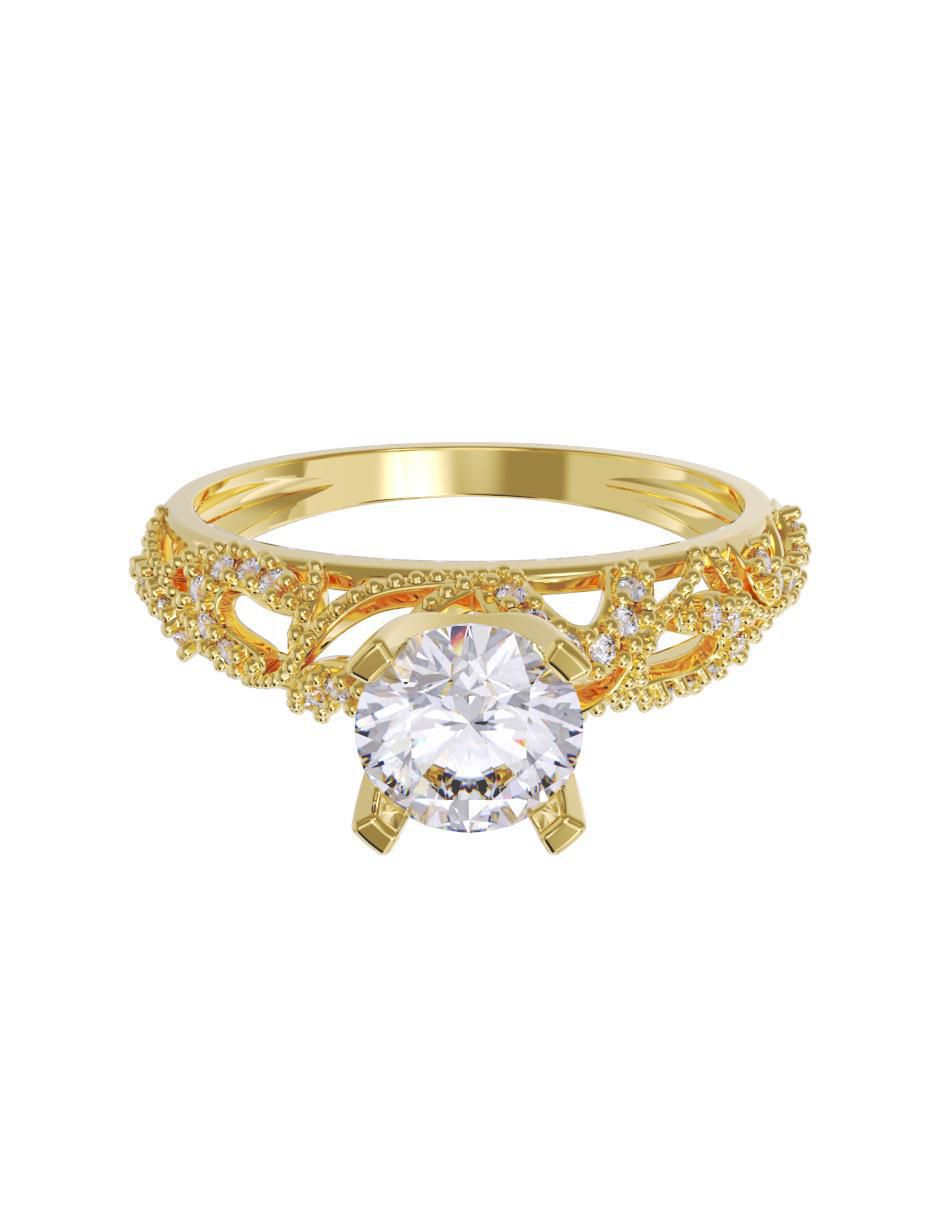 Anillo de compromiso 14 k Anillo de compromiso 14 k