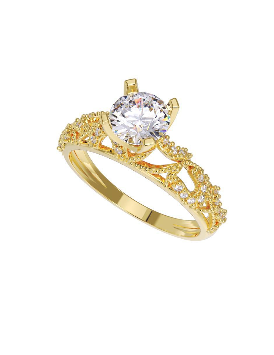 Anillo de compromiso 14 k 2