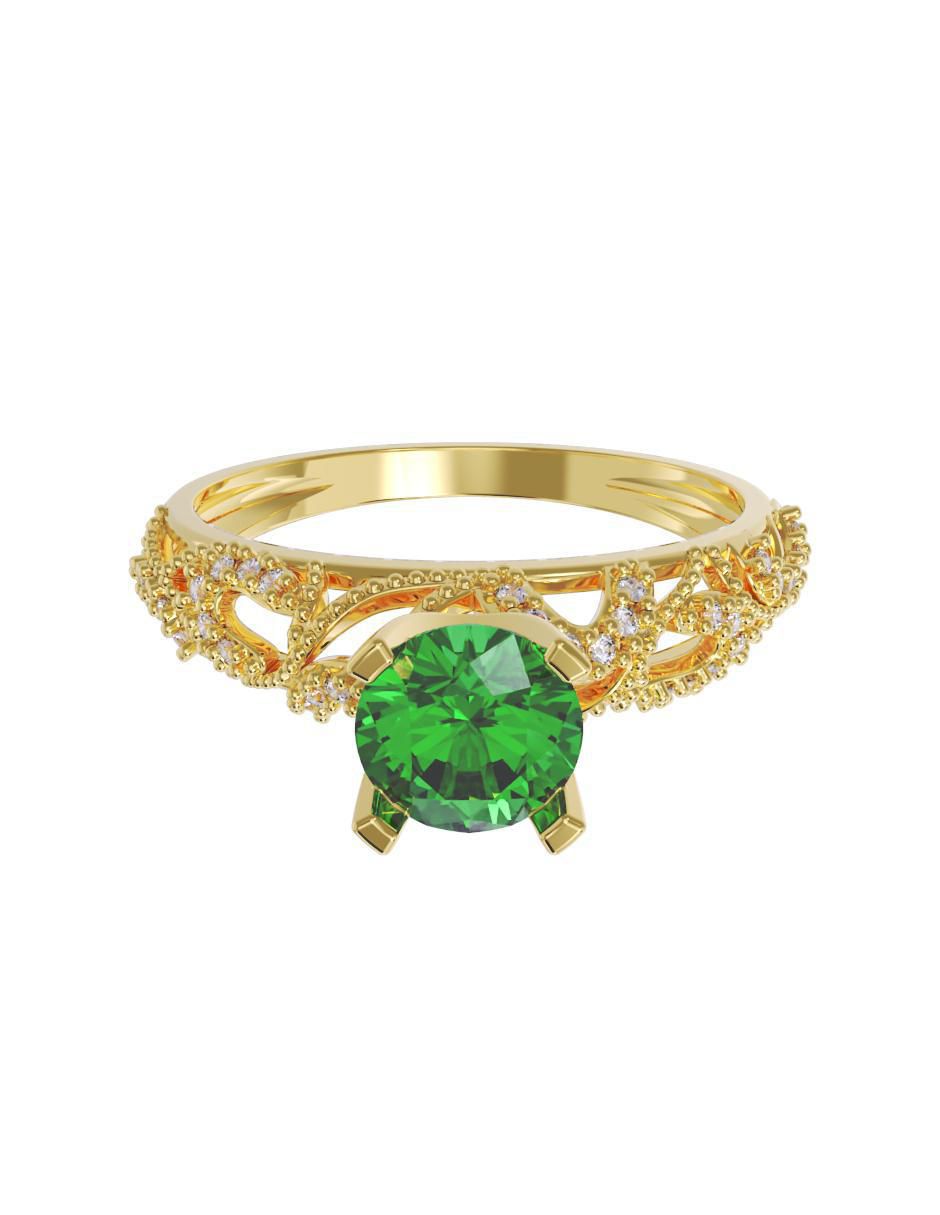 Anillo de compromiso 14 k