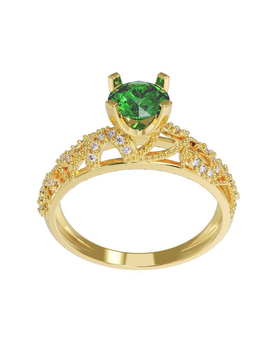 Anillo de compromiso 14 k 4