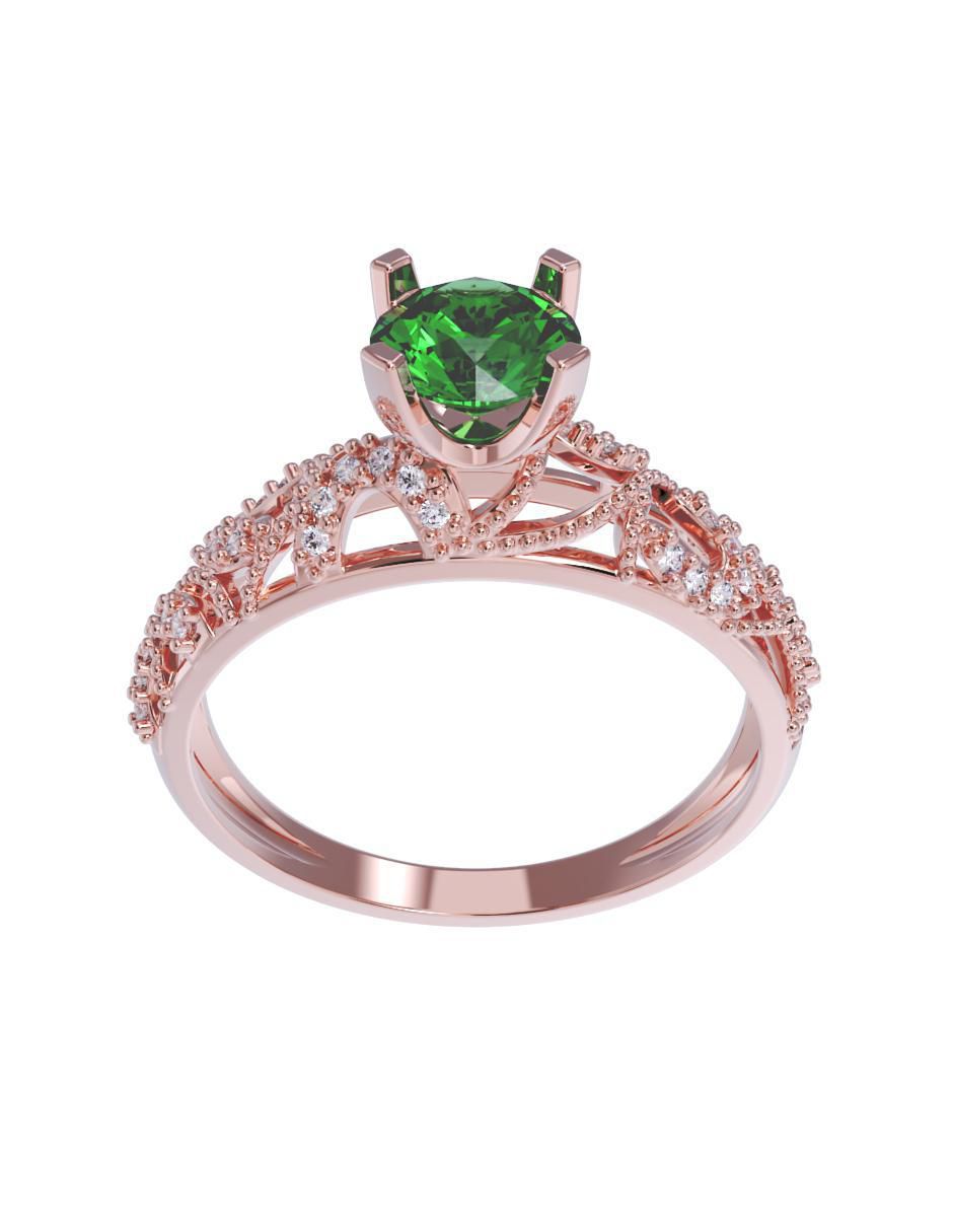 Anillo de compromiso 14 k 2