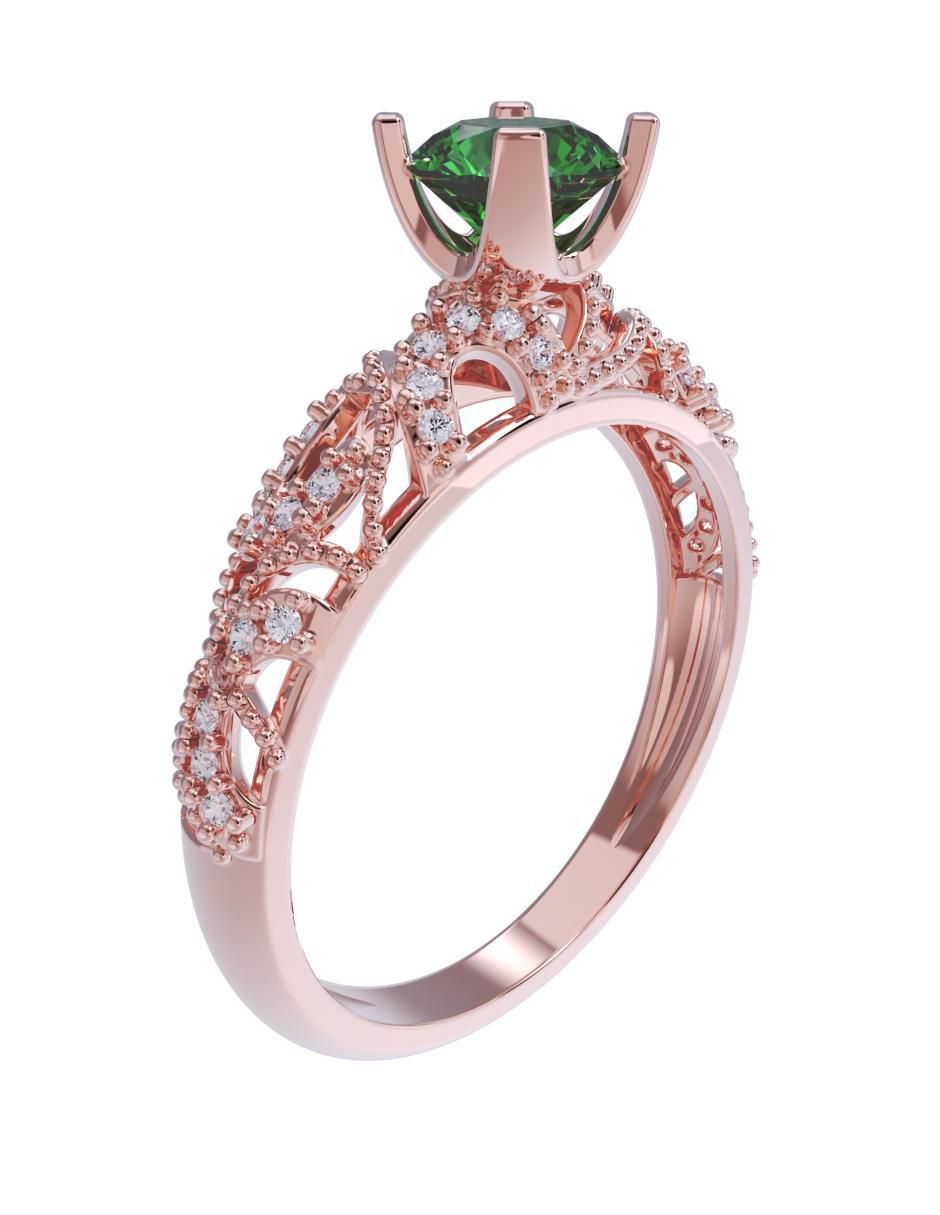 Anillo de compromiso 14 k 3