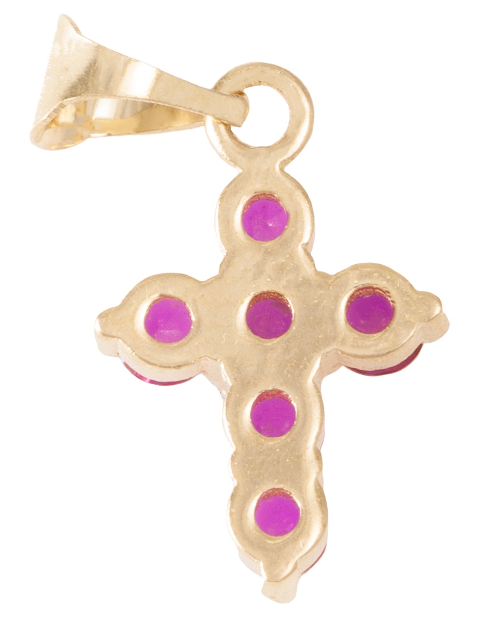 Dije de cruz de oro 14 K zirconia Dije de cruz de oro 14 K zirconia