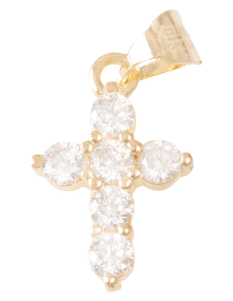 Dije Sini de oro 14 K zirconia