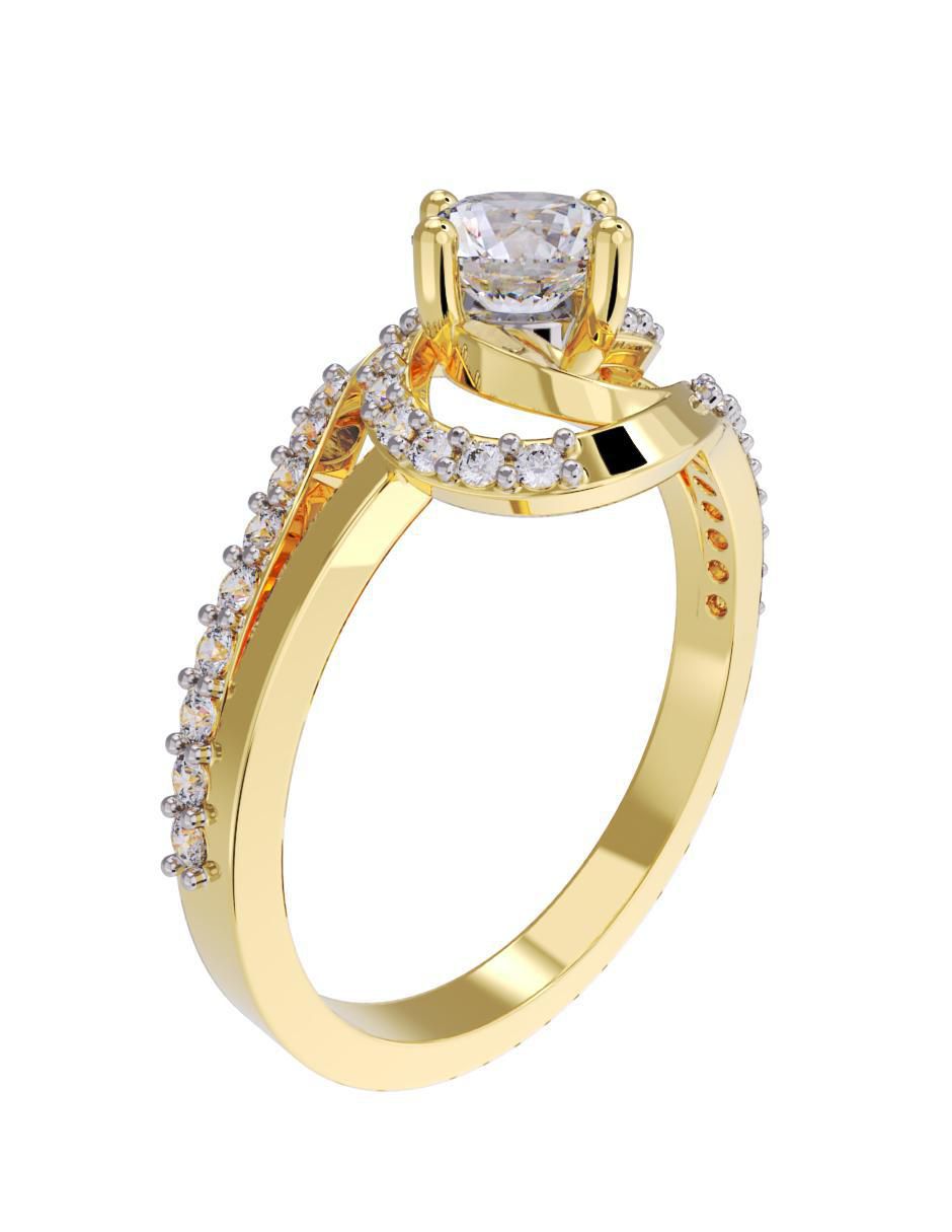 Anillo de compromiso 14 k 4