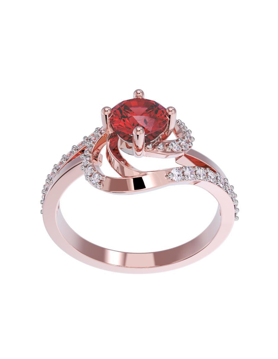 Anillo de compromiso 14 k 2