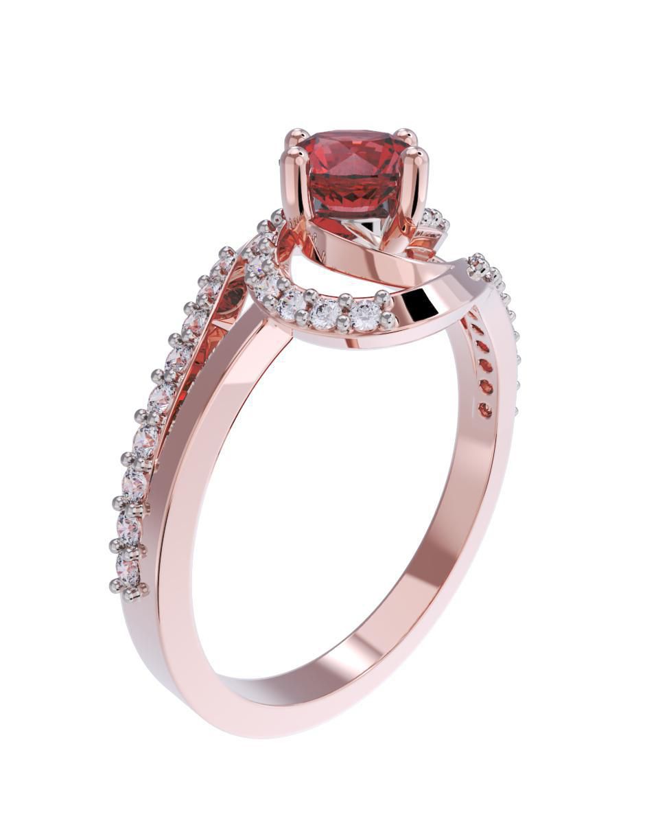 Anillo de compromiso 14 k 3