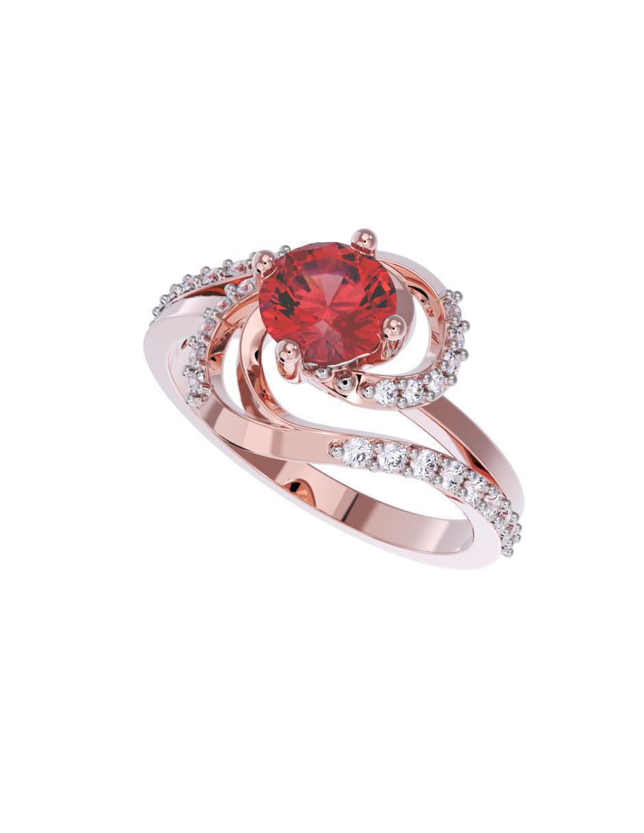 Anillo de compromiso 14 k 4