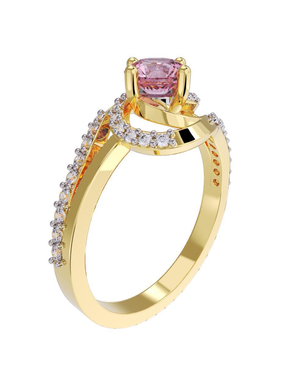 Anillo de compromiso 14 k 3