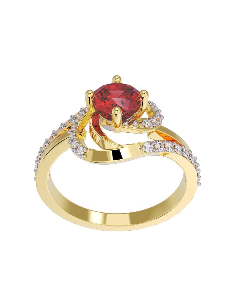Anillo de compromiso 14 k 4