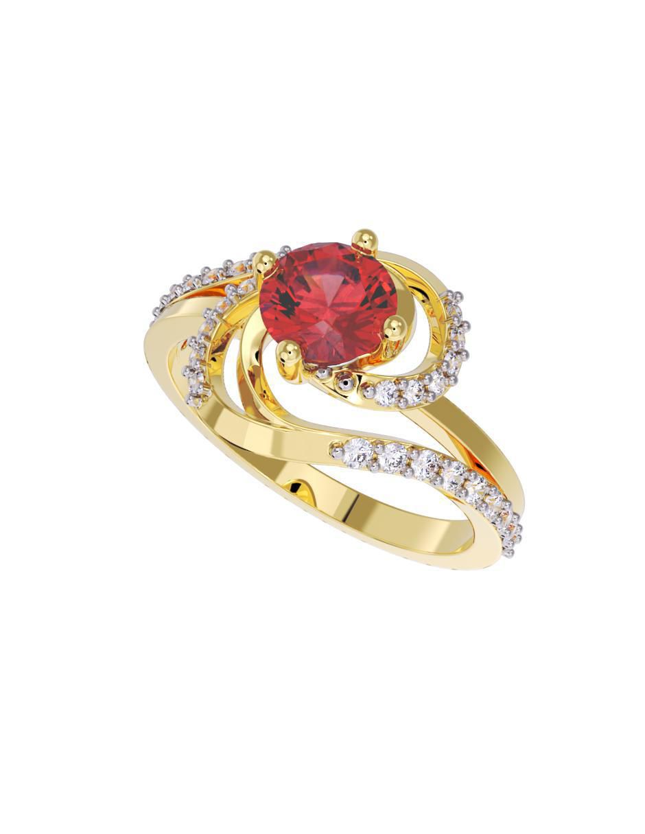 Anillo de compromiso 14 k 2