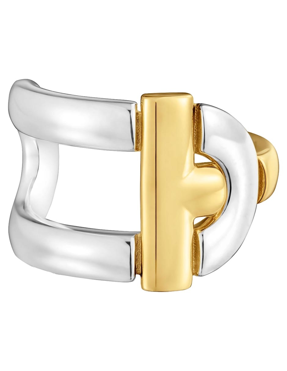 Anillo Manifesto de plata P 925 con acabado baño de oro