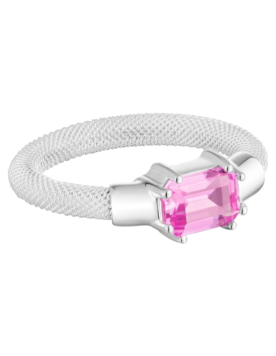 Anillo circular Mesh Lgg P 925 de plata zafiro brillante