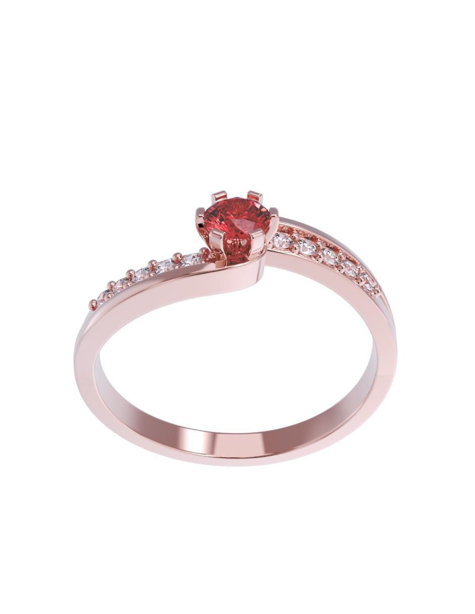 Anillo de compromiso 14 k 2