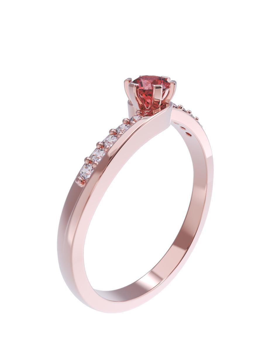 Anillo de compromiso 14 k 3