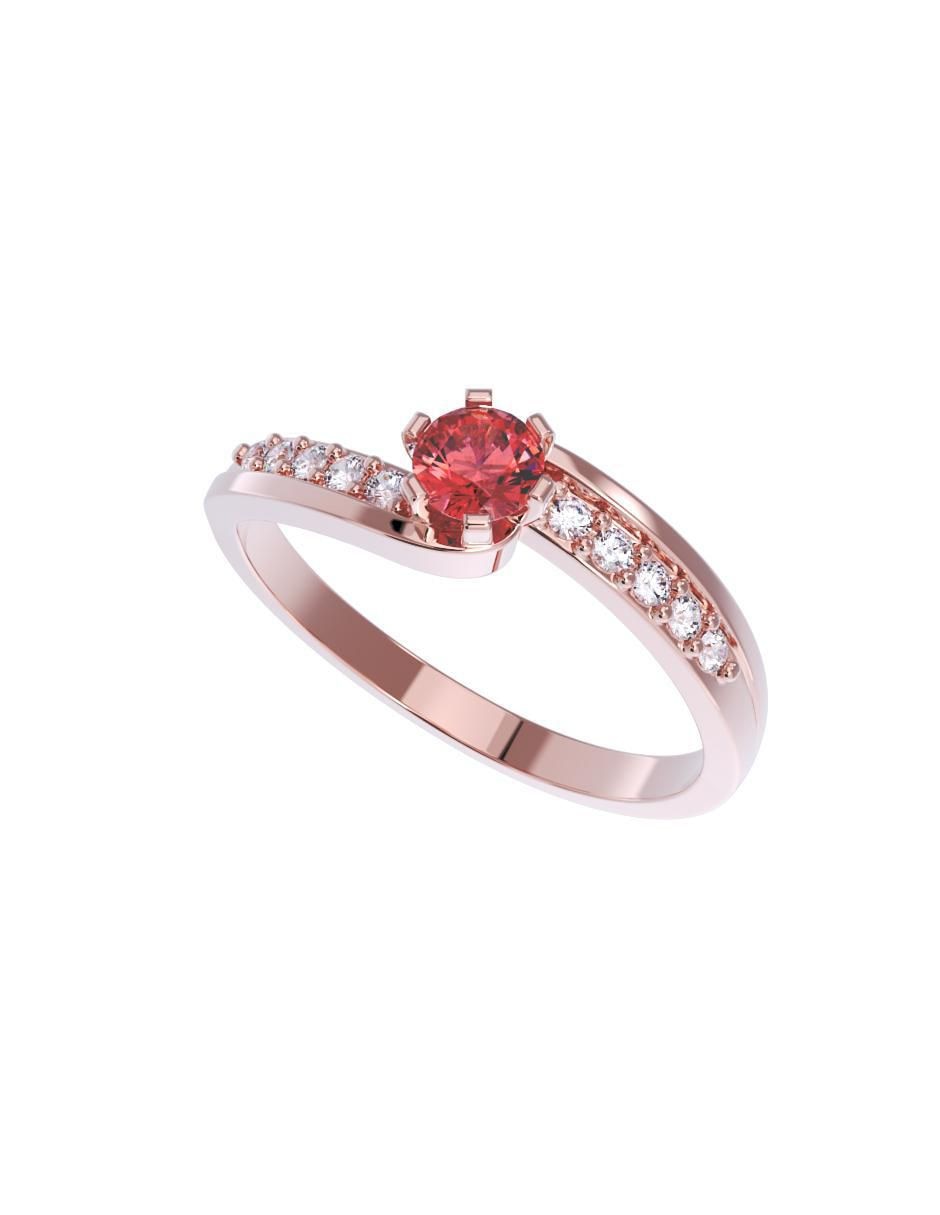 Anillo de compromiso 14 k 4