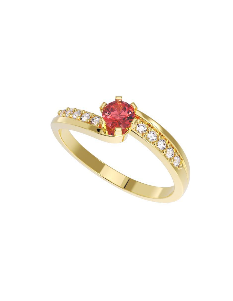 Anillo de compromiso 14 k 2