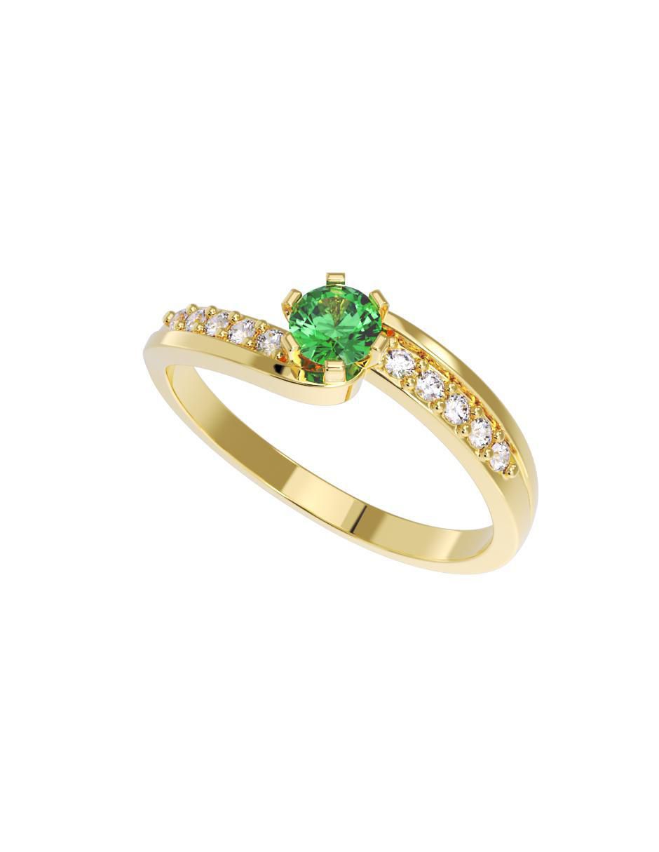 Anillo de compromiso 14 k 2