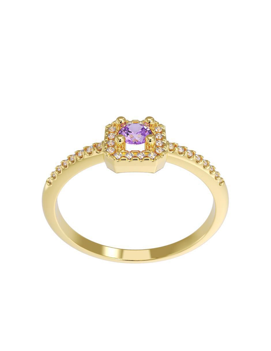 Anillo de compromiso 14 k 4