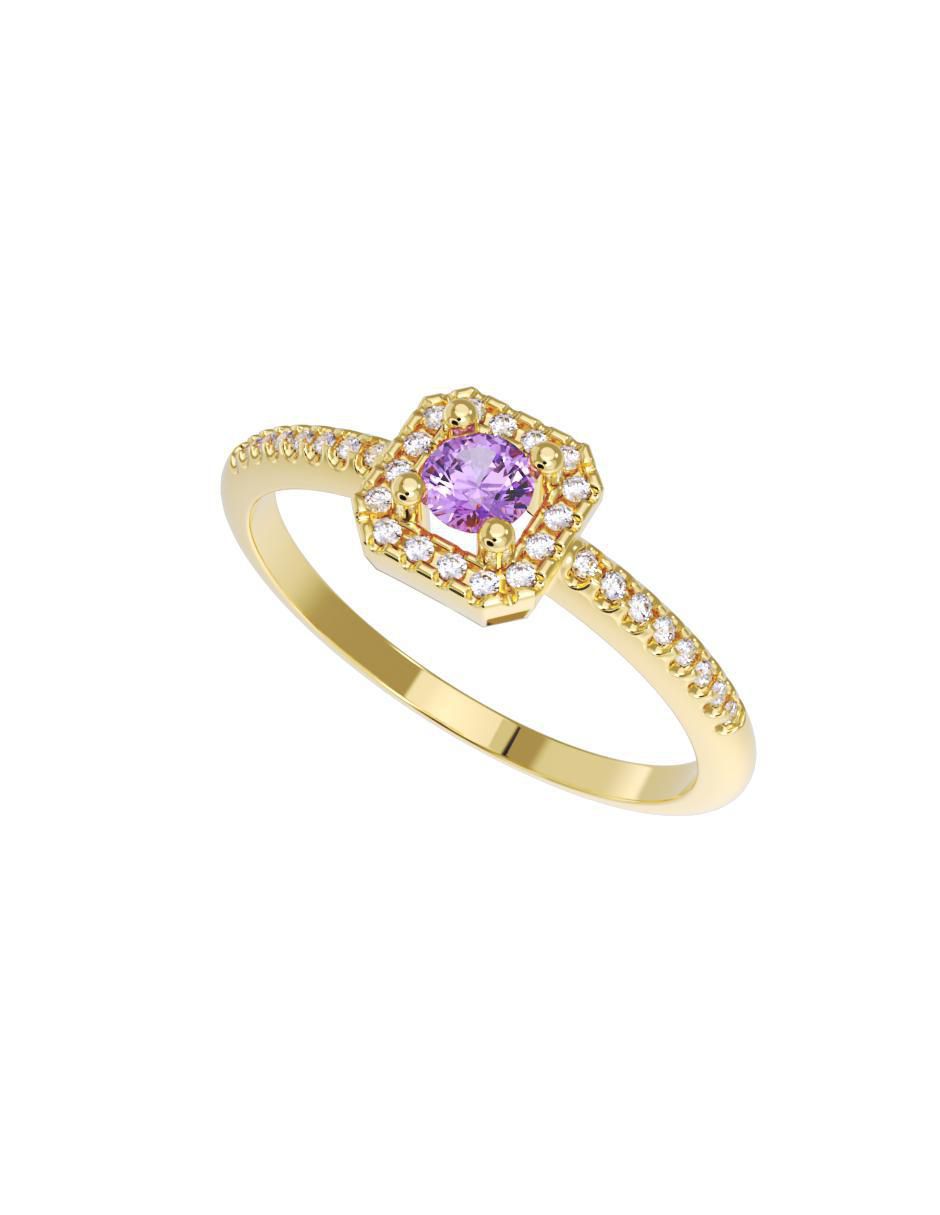 Anillo de compromiso 14 k 2