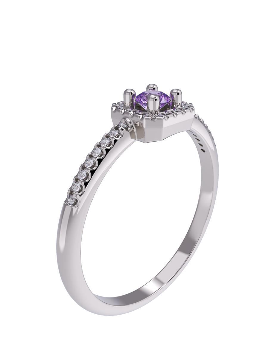 Anillo de compromiso 14 k 3