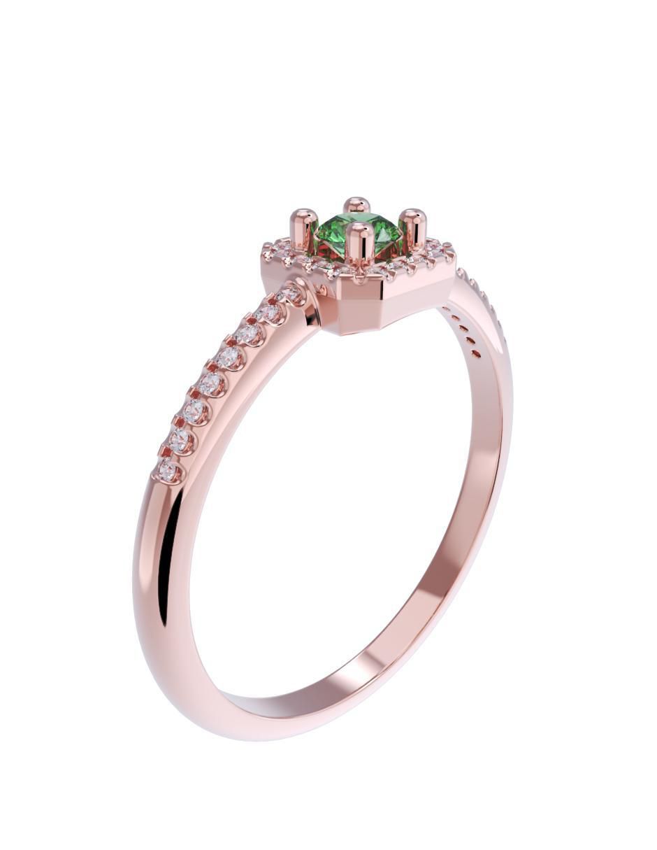 Anillo de compromiso 14 k 3