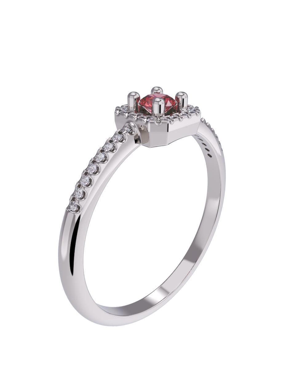 Anillo de compromiso 14 k 3