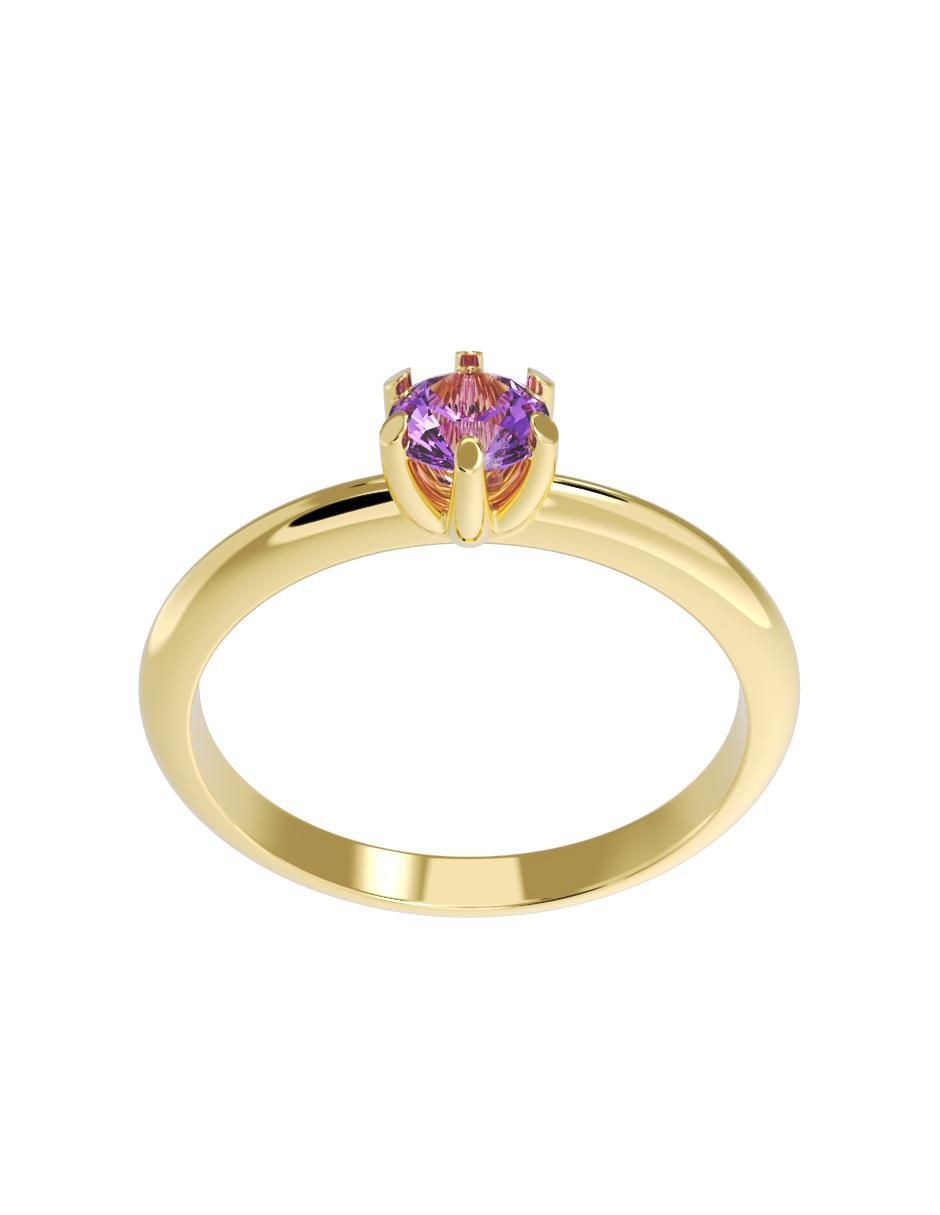 Anillo de compromiso 14 k 3