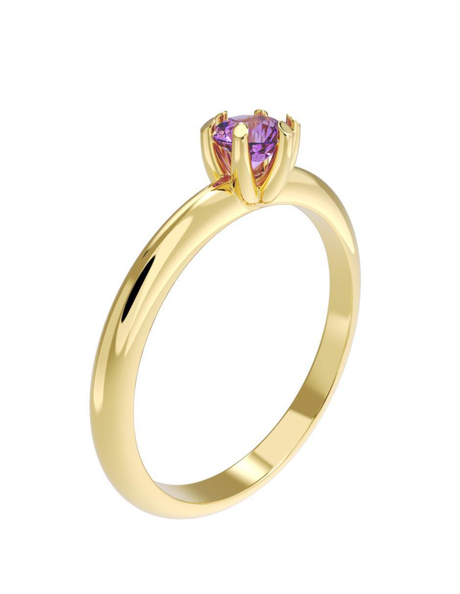 Anillo de compromiso 14 k 4