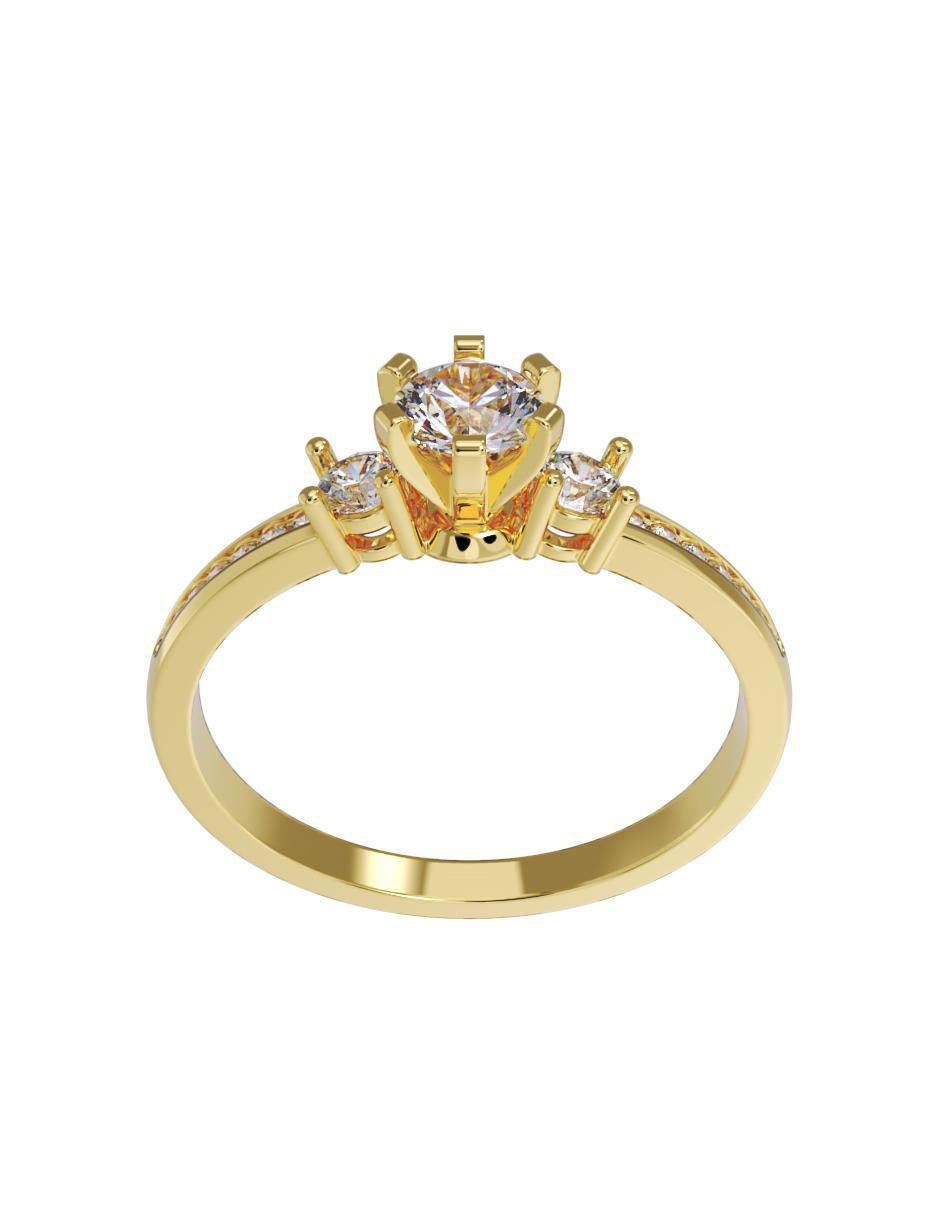 Anillo de compromiso 10 k 2