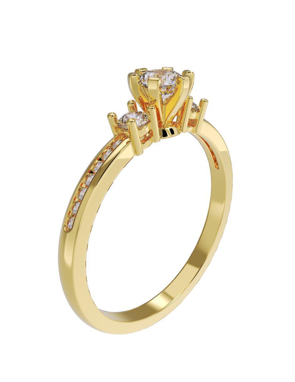 Anillo de compromiso 10 k 3