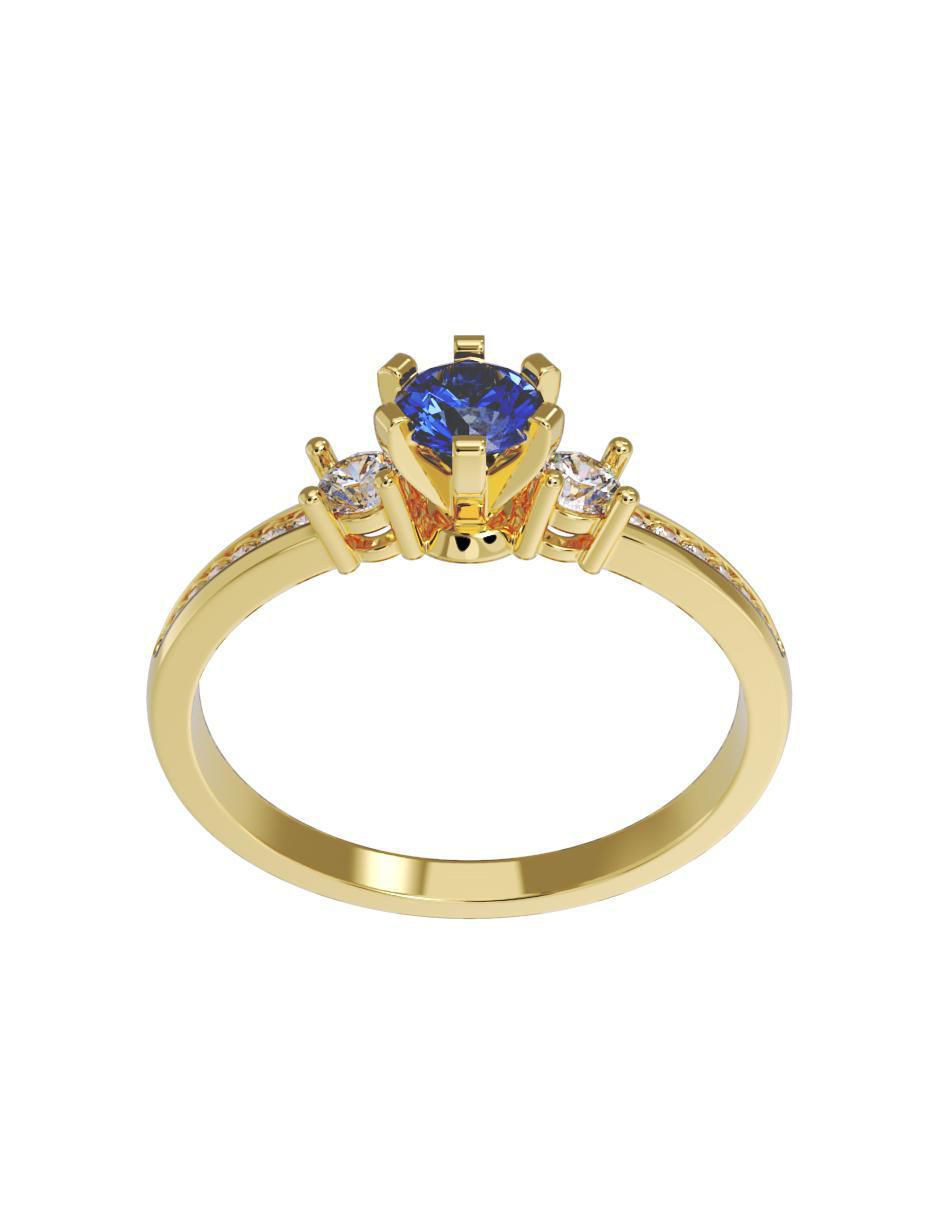 Anillo de compromiso 10 k 2