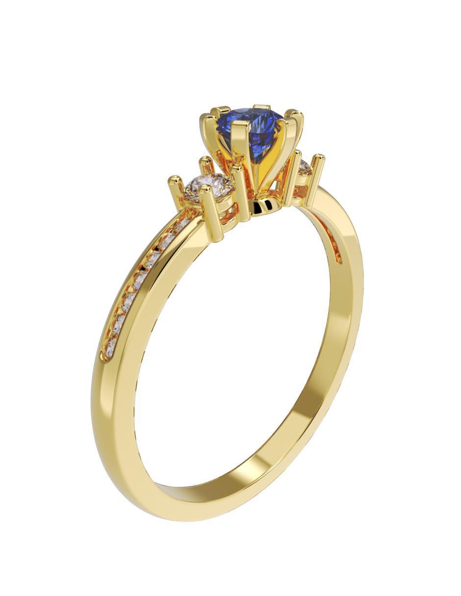 Anillo de compromiso 10 k 3