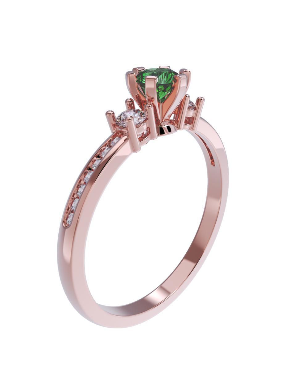 Anillo de compromiso 10 k 3