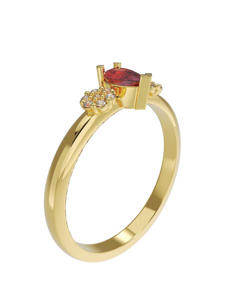 Anillo de compromiso 10 k 3