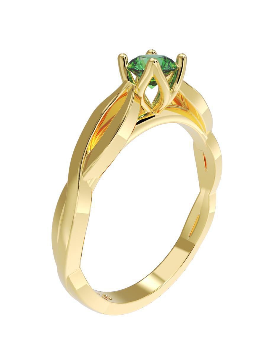 Anillo de compromiso 10 k 3