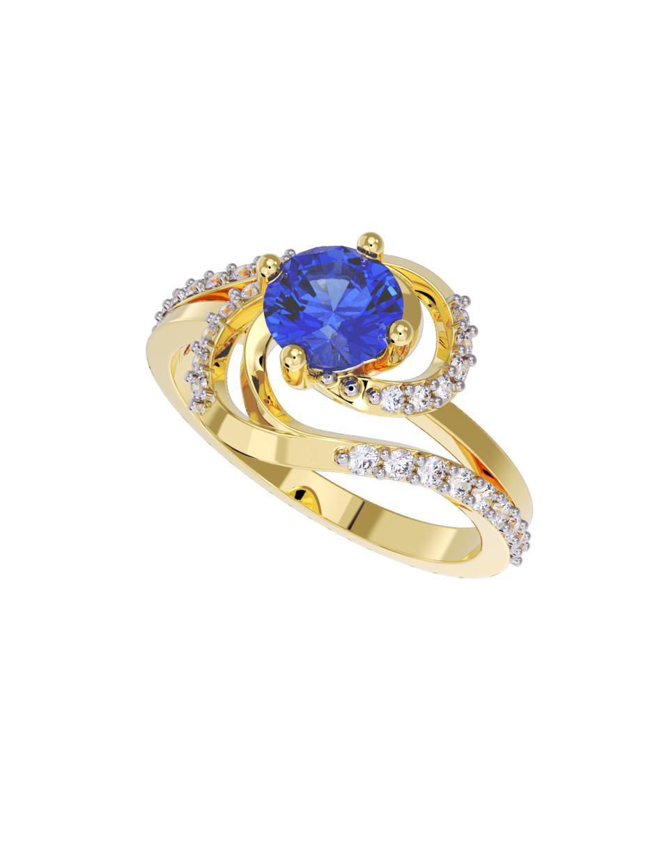 Anillo de compromiso 10 k 2