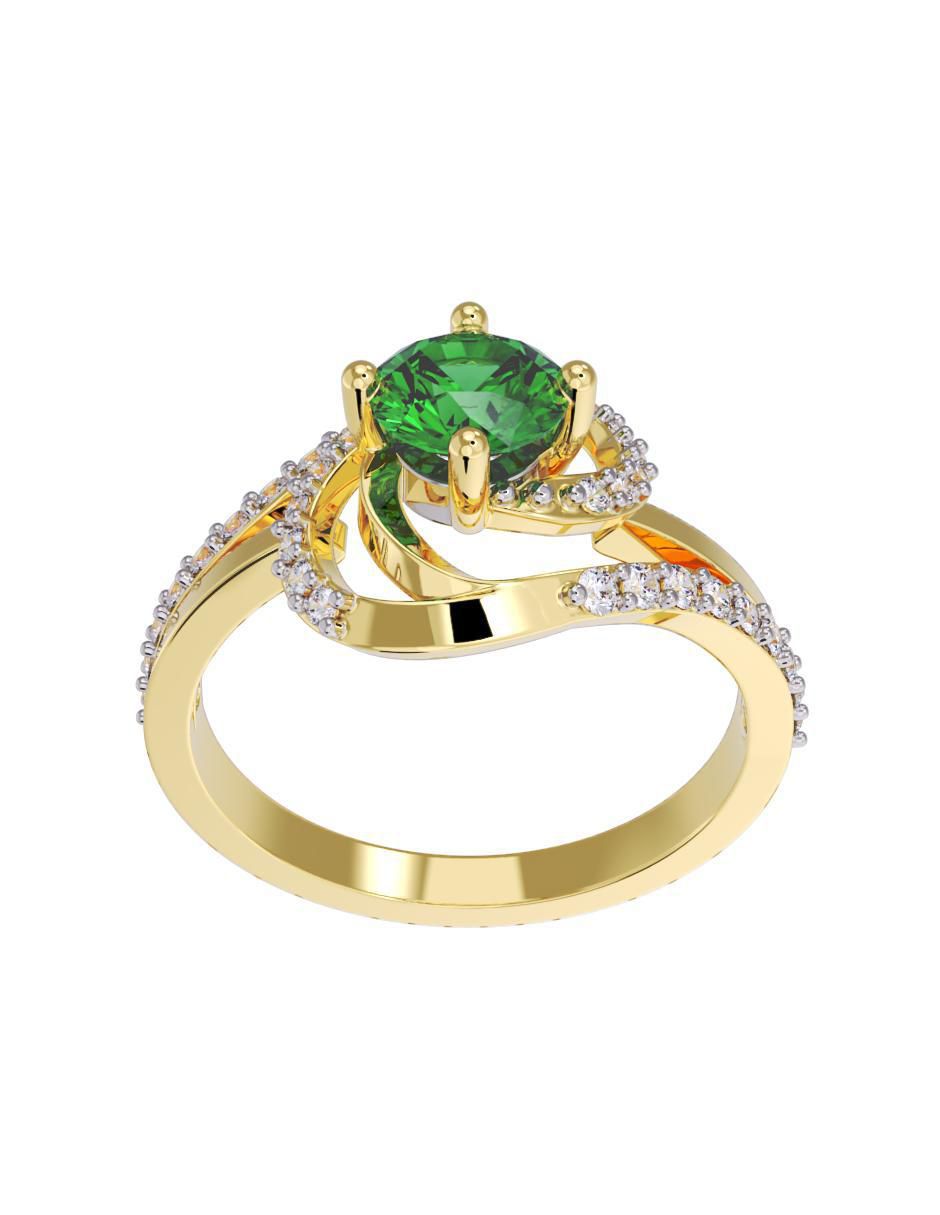 Anillo de compromiso 10 k 4