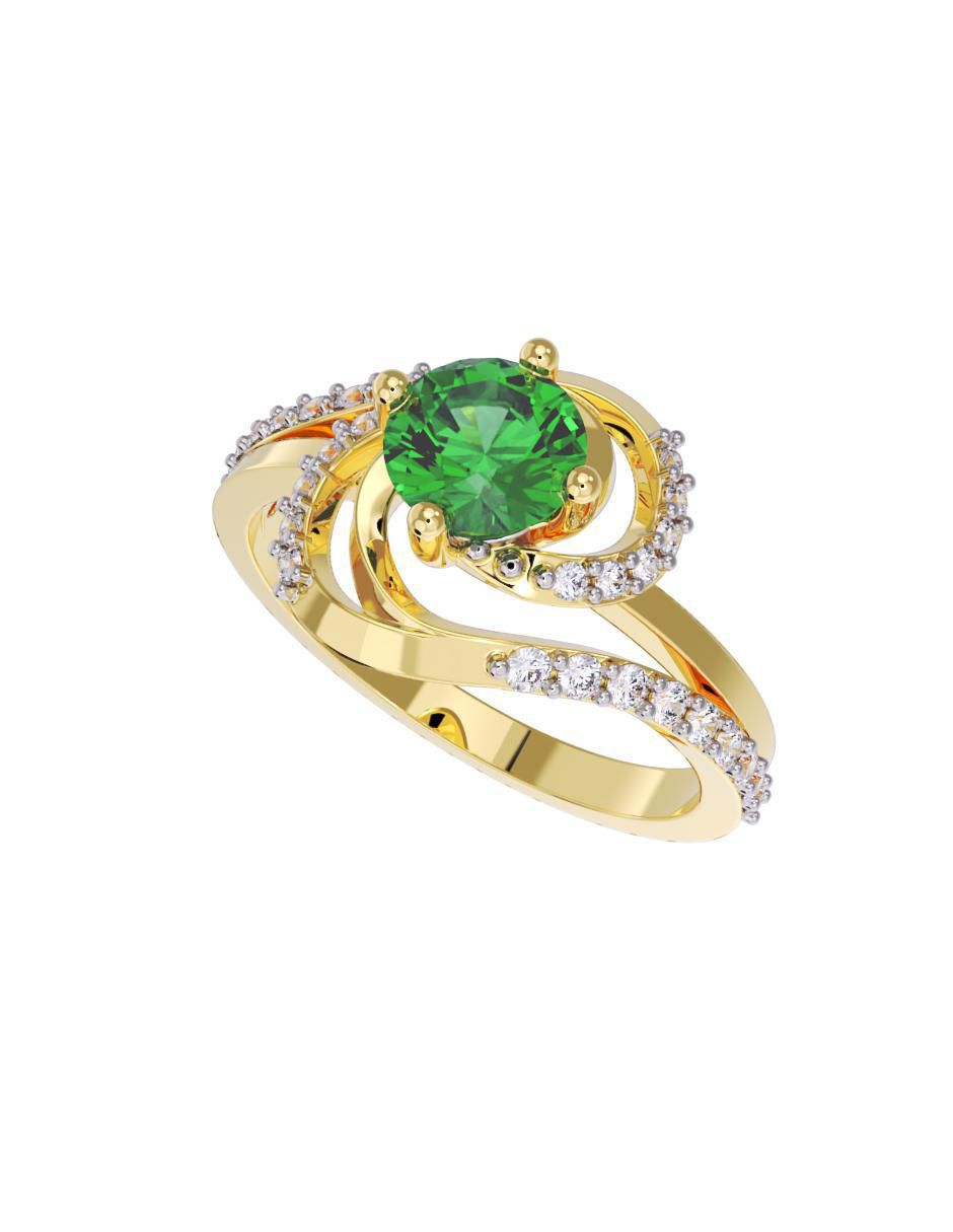 Anillo de compromiso 10 k 2