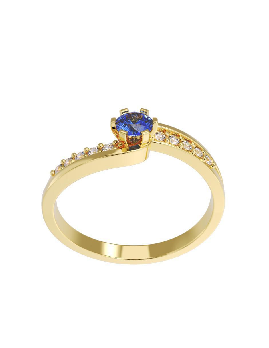 Anillo de compromiso 10 k 3
