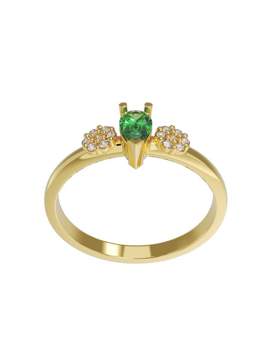 Anillo de compromiso 10 k 3
