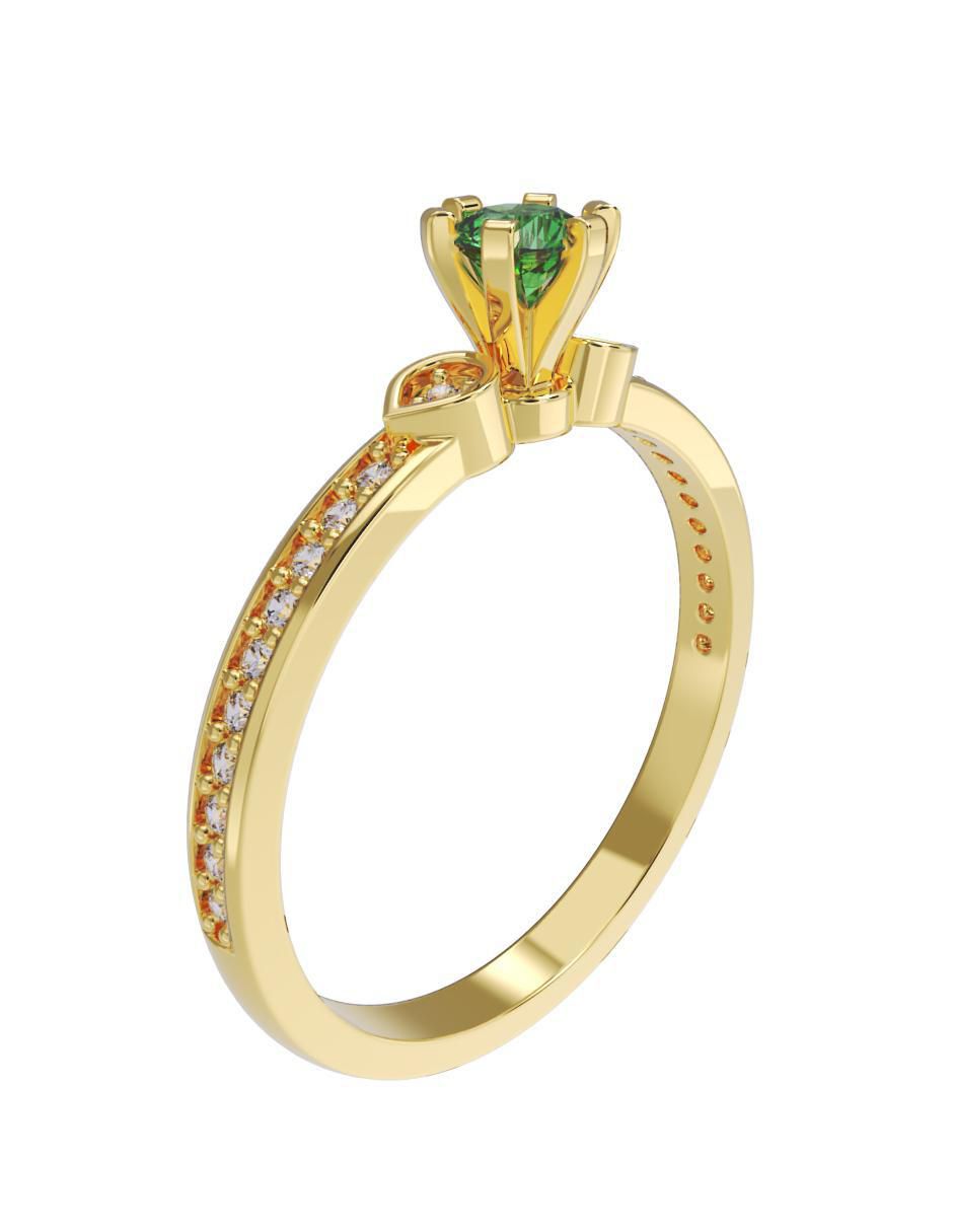 Anillo de compromiso 10 k 4