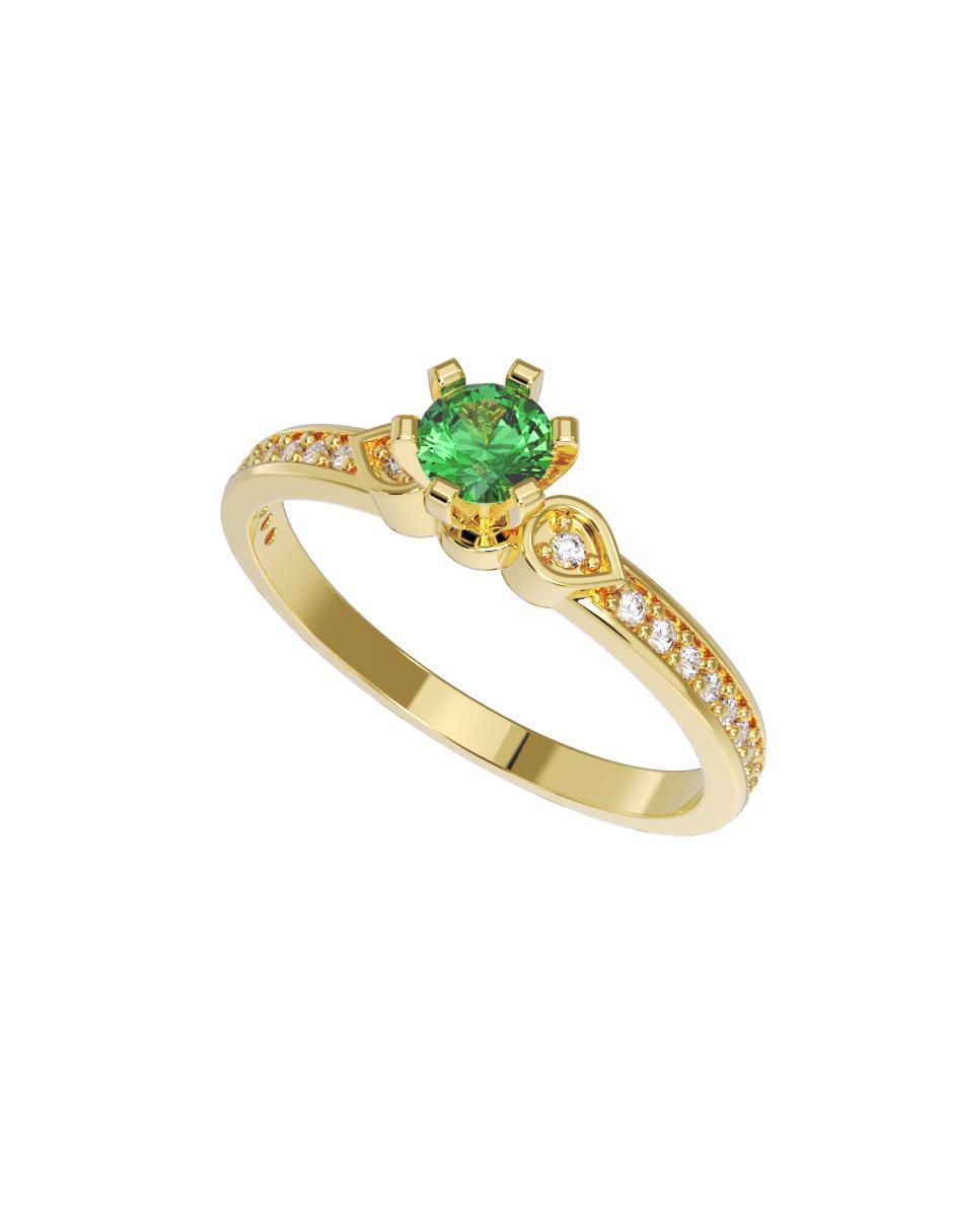 Anillo de compromiso 10 k 2