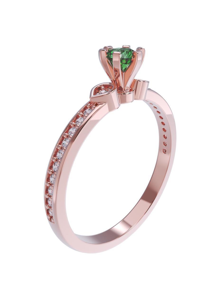 Anillo de compromiso 10 k 3